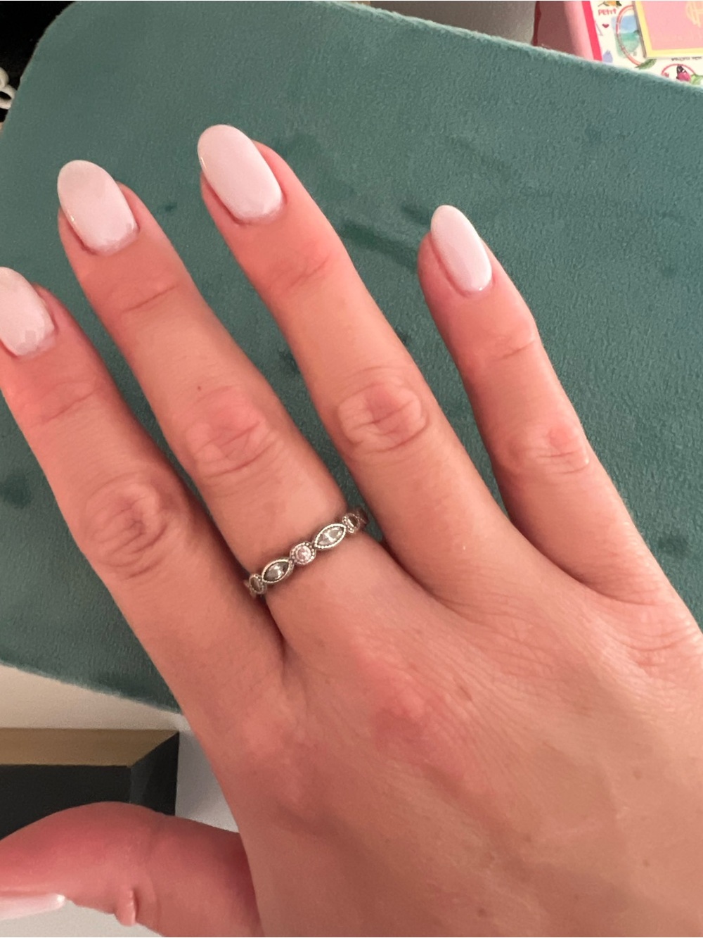 Pandora Sterling Silver Marquise & Round Eternity Band - Silver - Picture 4 of 4
